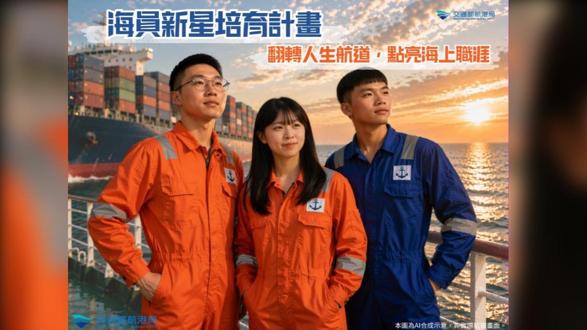 海員新星培育計畫第一階段開放申請。（圖／航港局提供）