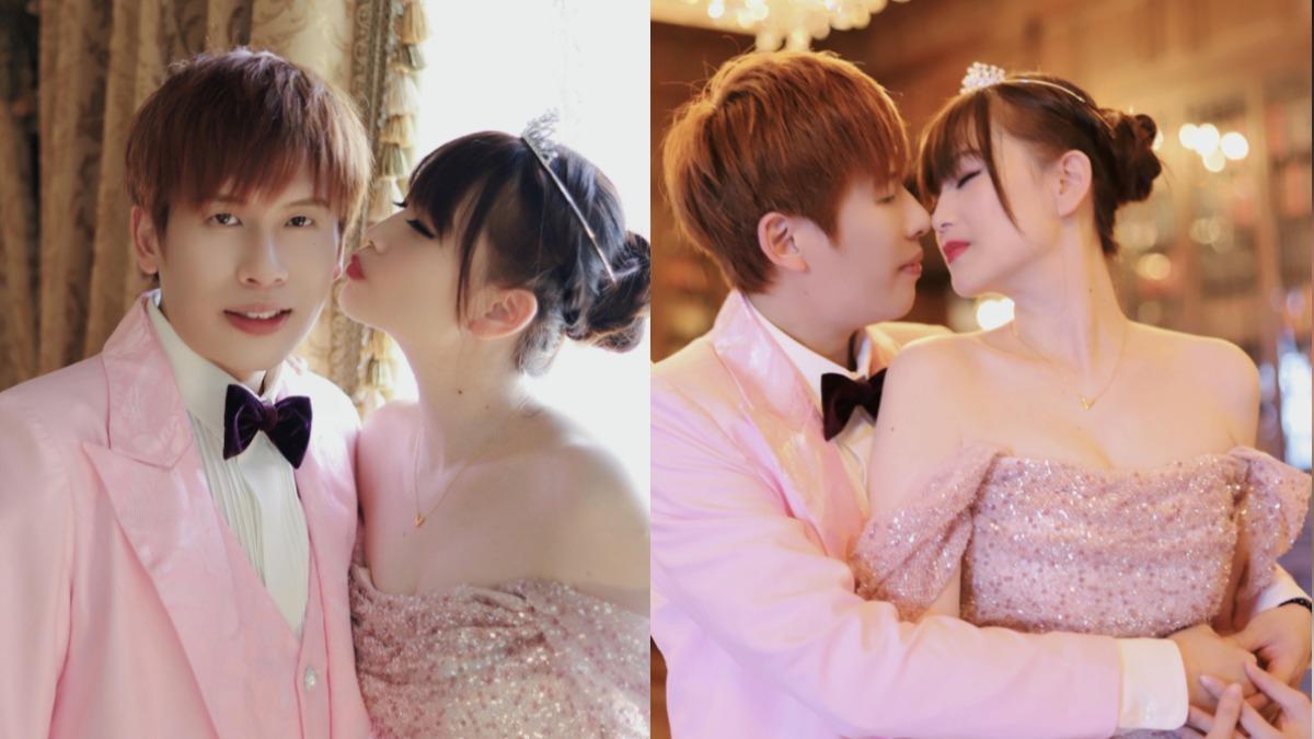 陳昶均和老婆拍了多款婚紗照。(圖/欣代唱片提供)