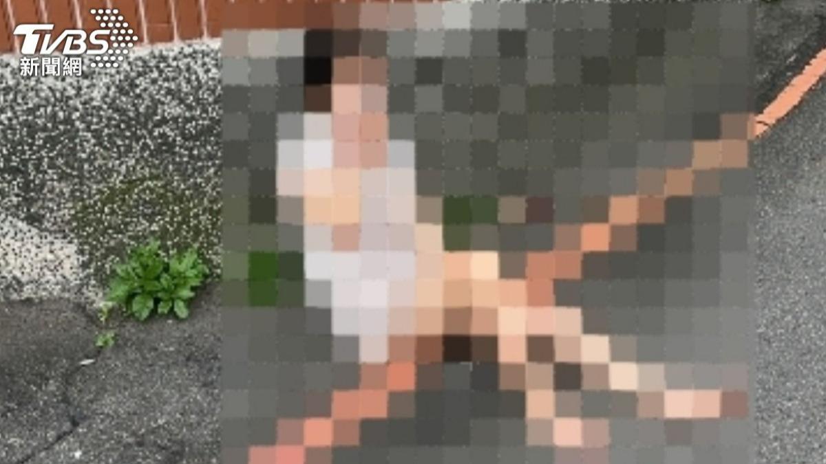 女高中生外婆被游男打到不支倒地。(圖/TVBS)