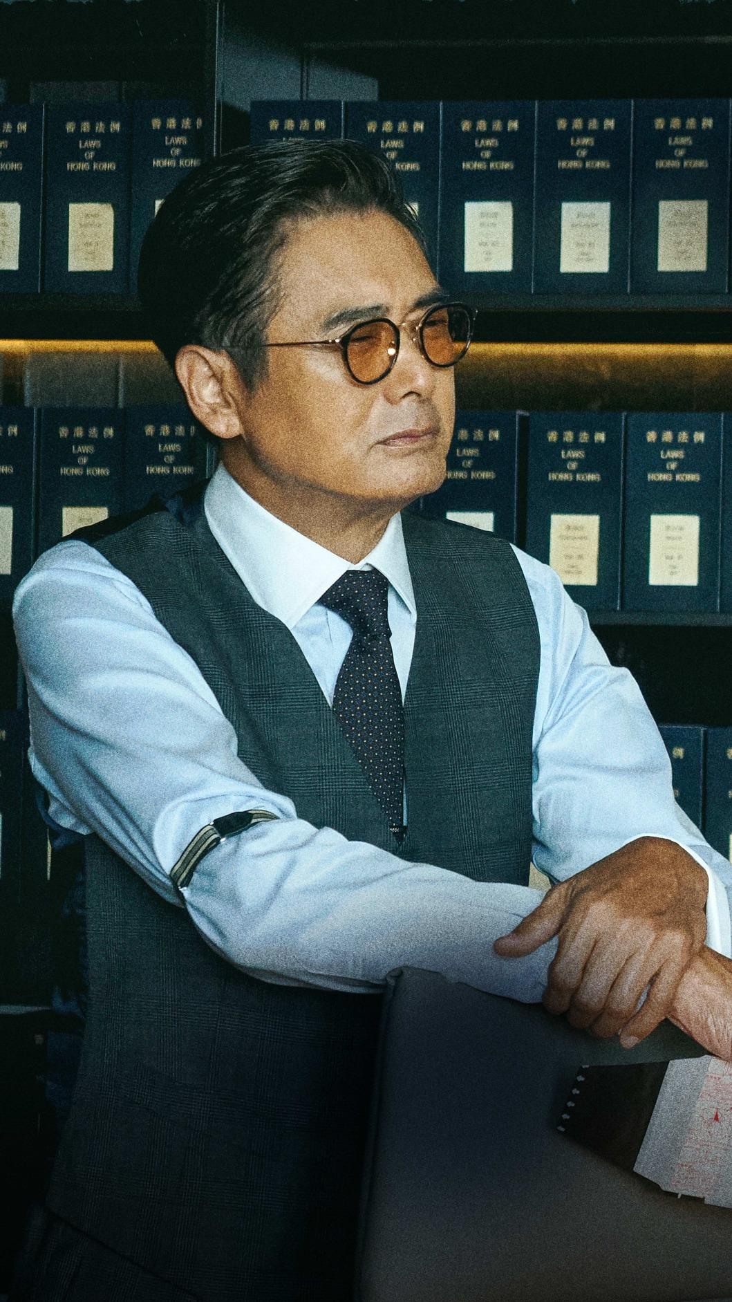周潤發在《寒戰》中飾演資深大律師。(圖/華映提供)