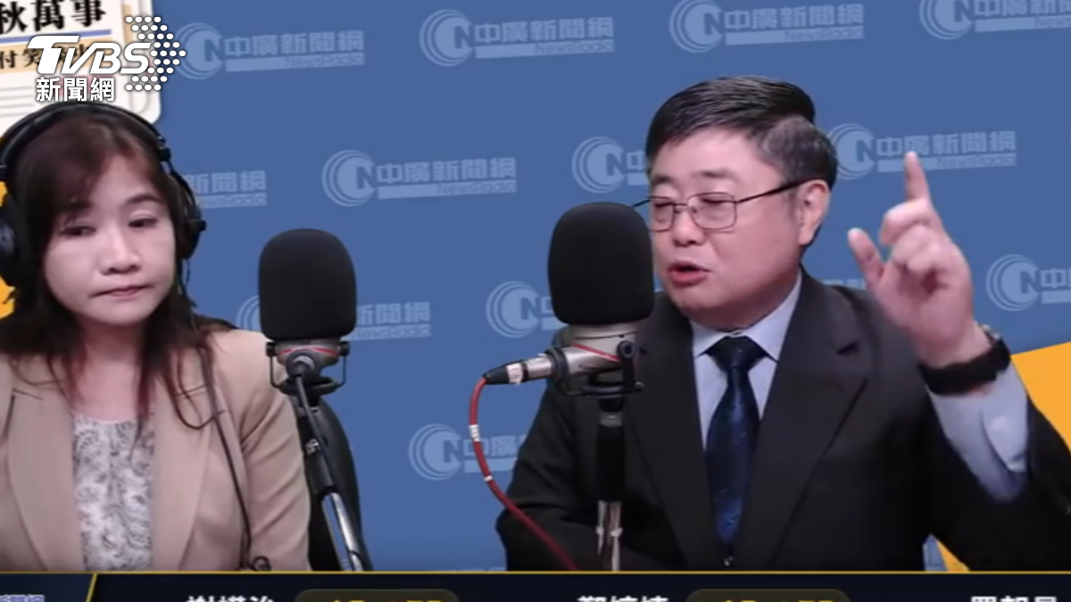 海軍退役艦長呂禮詩登共艦喊祖國強大，引發國內輿論抨擊。（圖／TVBS）