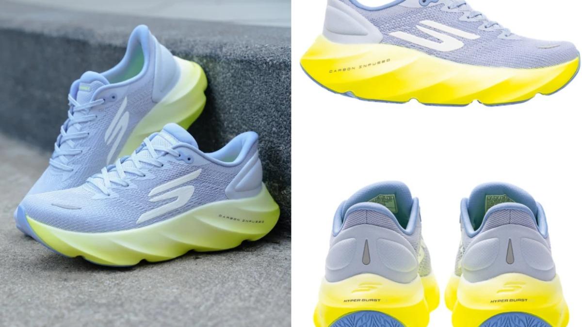健走鞋推薦:SKECHERS AERO BURST。(圖/SKECHERS)