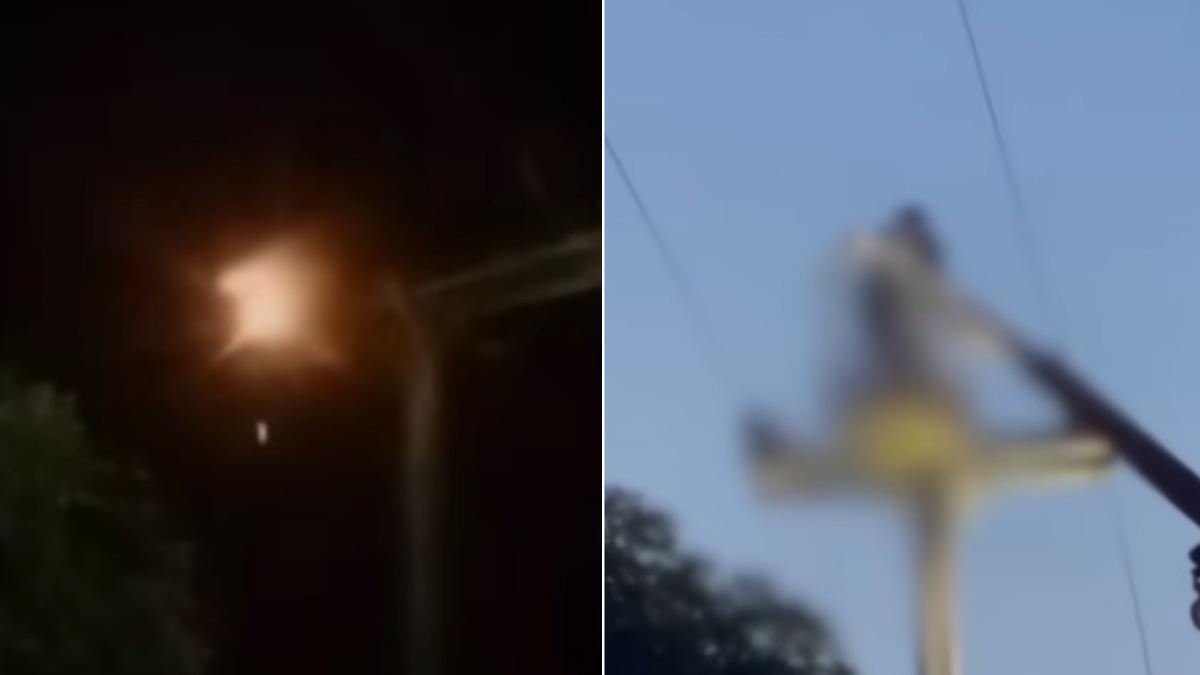 泰男失控爬高壓電塔!觸電下秒全身著火 電流斬首「頭身分離」
