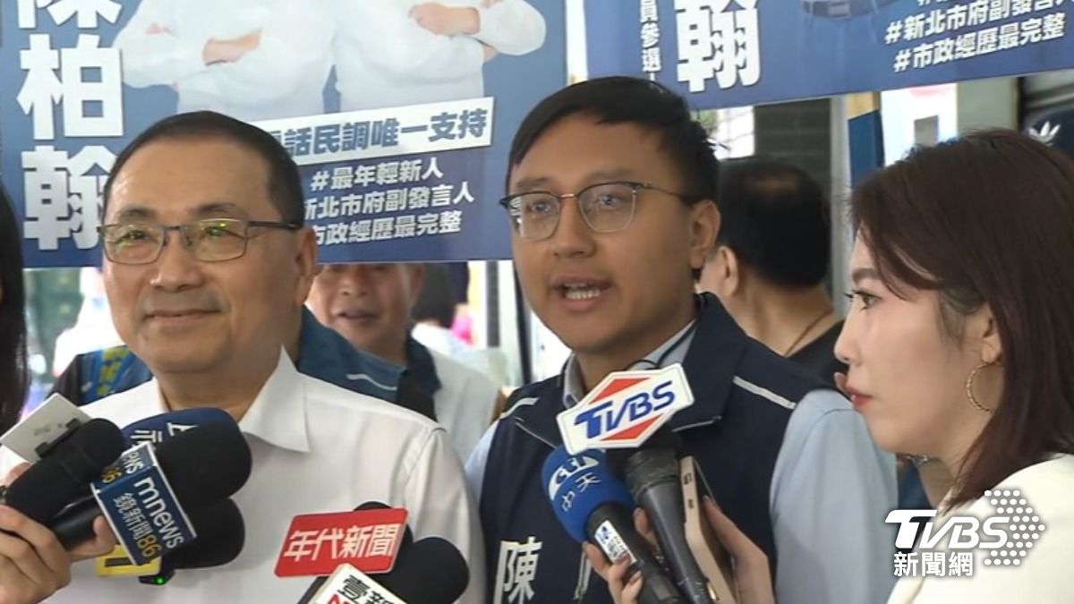 侯友宜與子弟兵陳柏翰（圖／TVBS資料畫面）
