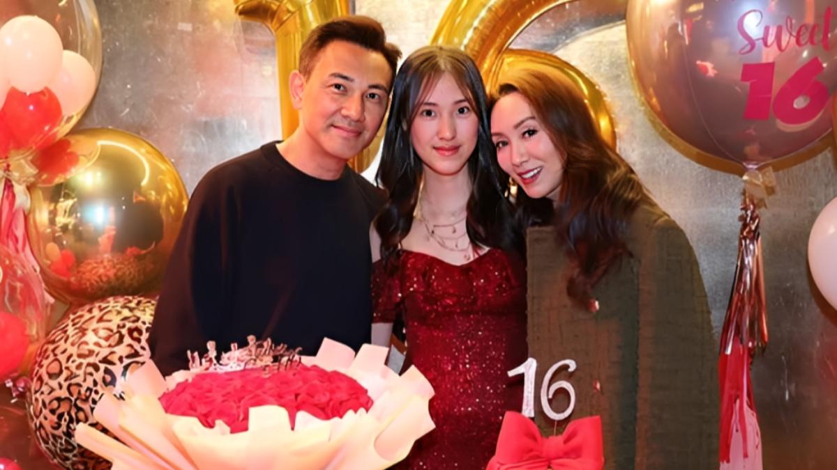 郭可盈與林文龍還特地為愛女盛大舉辦16歲生日派對。(圖/翻攝自IG@khy_official)