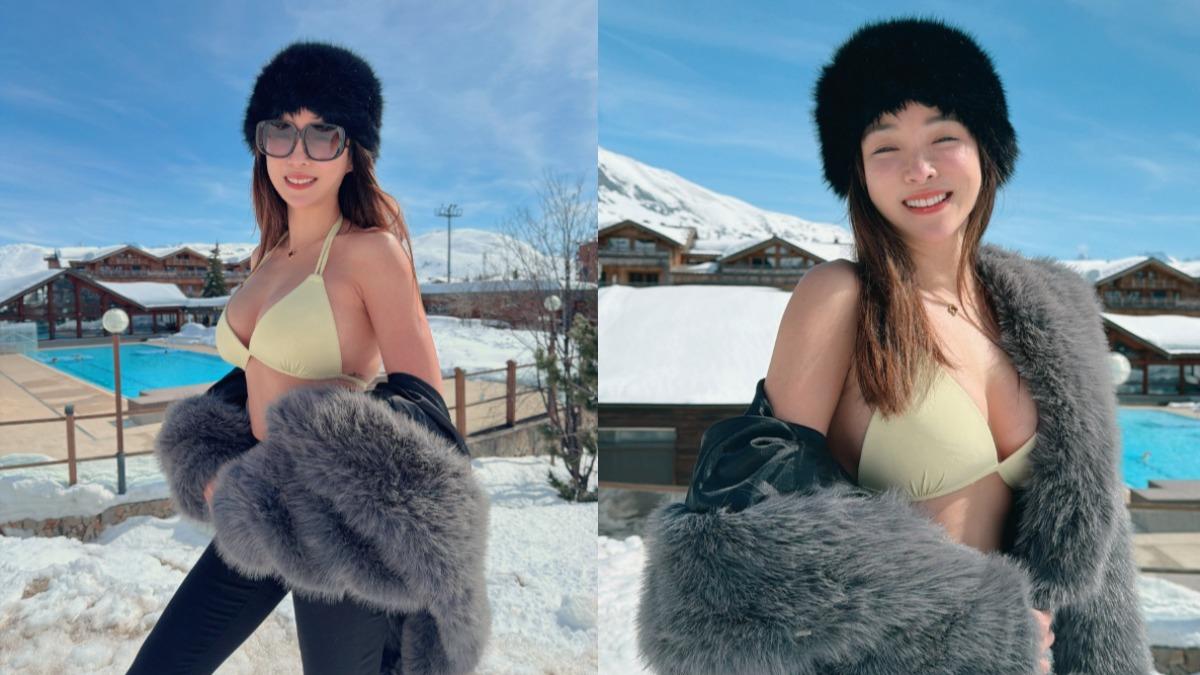 前主播張宇雪地大解放！曬「雪地比基尼」辣照　超凶曲線曝光網暴動