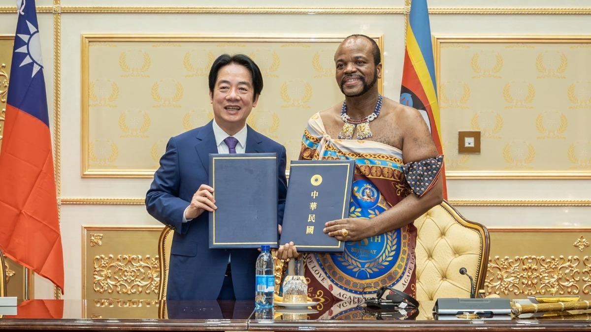 賴清德感謝史國幫忙，並強調任何國家都不應阻擋台灣走向國際。（圖／TVBS）
