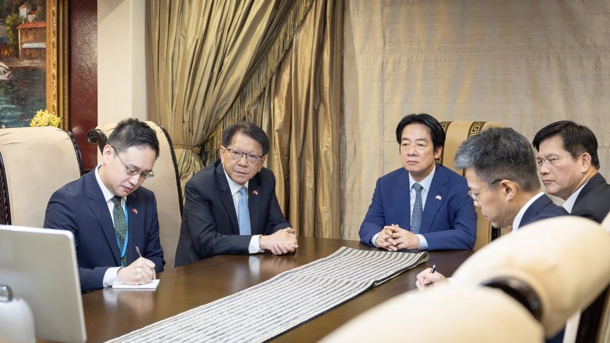 在史國與國安團隊視訊開會 賴清德:守護台灣是我們使命