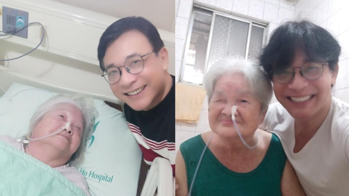 本土男星守候91歲癱瘓老母14年 悲痛證實「媽媽送醫不治」病逝