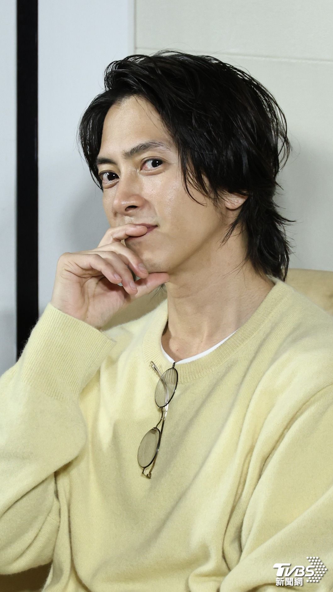 山下智久思考問題的姿勢超可愛。(圖/張哲鳴攝)
