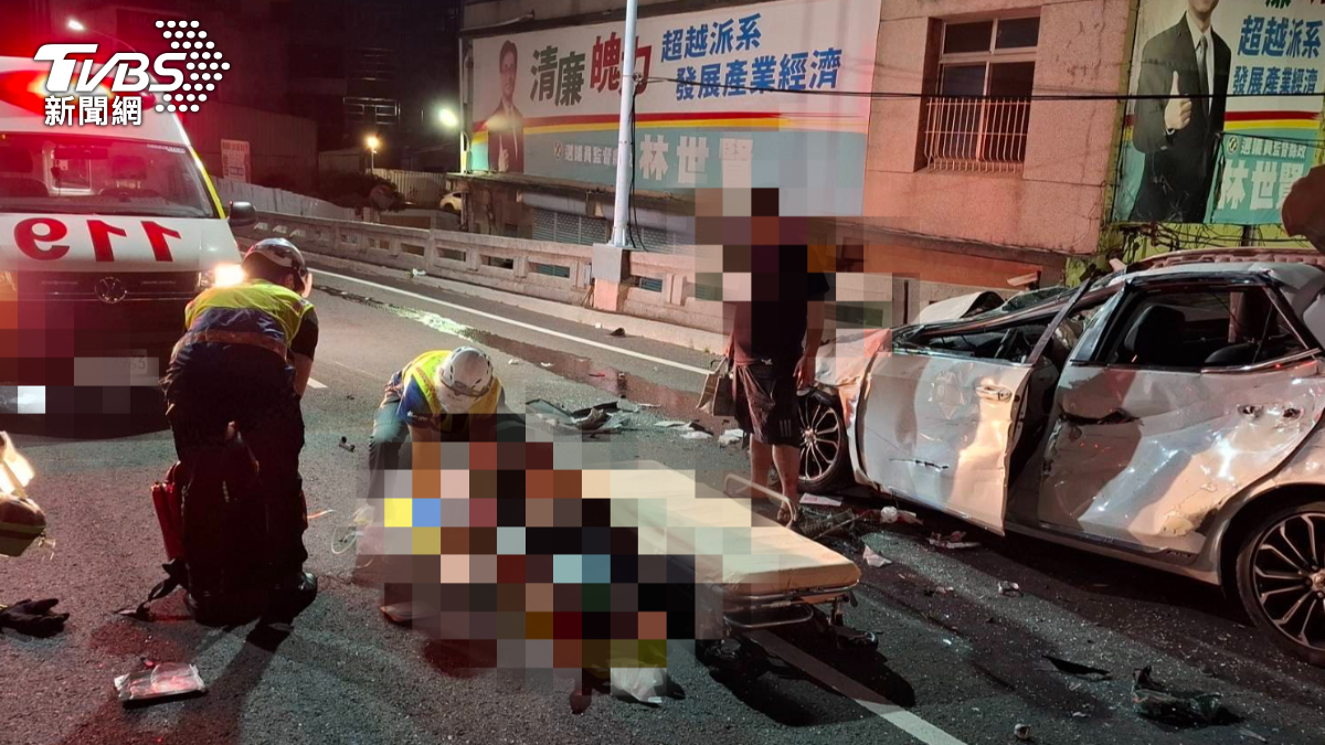 該起車禍導致兩死一傷悲劇。（圖／TVBS）