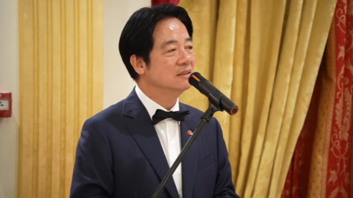 賴總統出席國宴,特別感謝史國國王在國際場合為台灣仗義執言。(圖/總統府)
