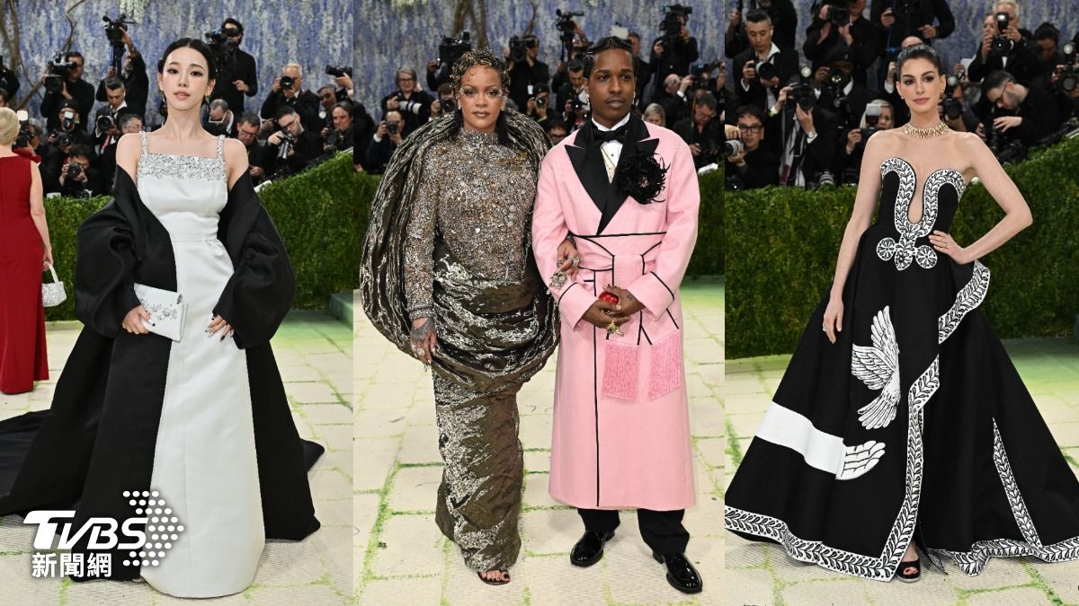 Met Gala/瑪丹娜暗黑造型7人護航 碧昂絲水晶骷髏禮服亮相