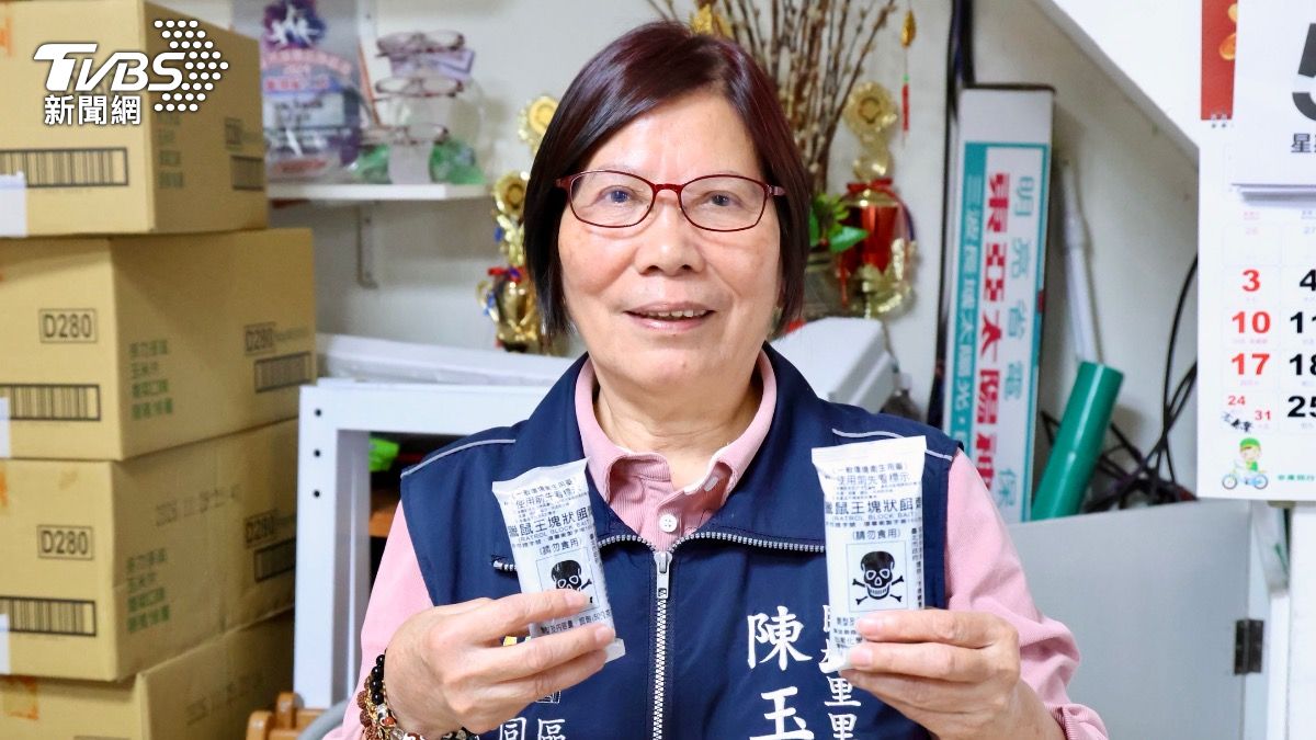 台北市大同區民權里長陳玉女表示，在今年1月爆出漢他病毒時，里內曾自主進行3天投藥。（圖／潘建樺攝）