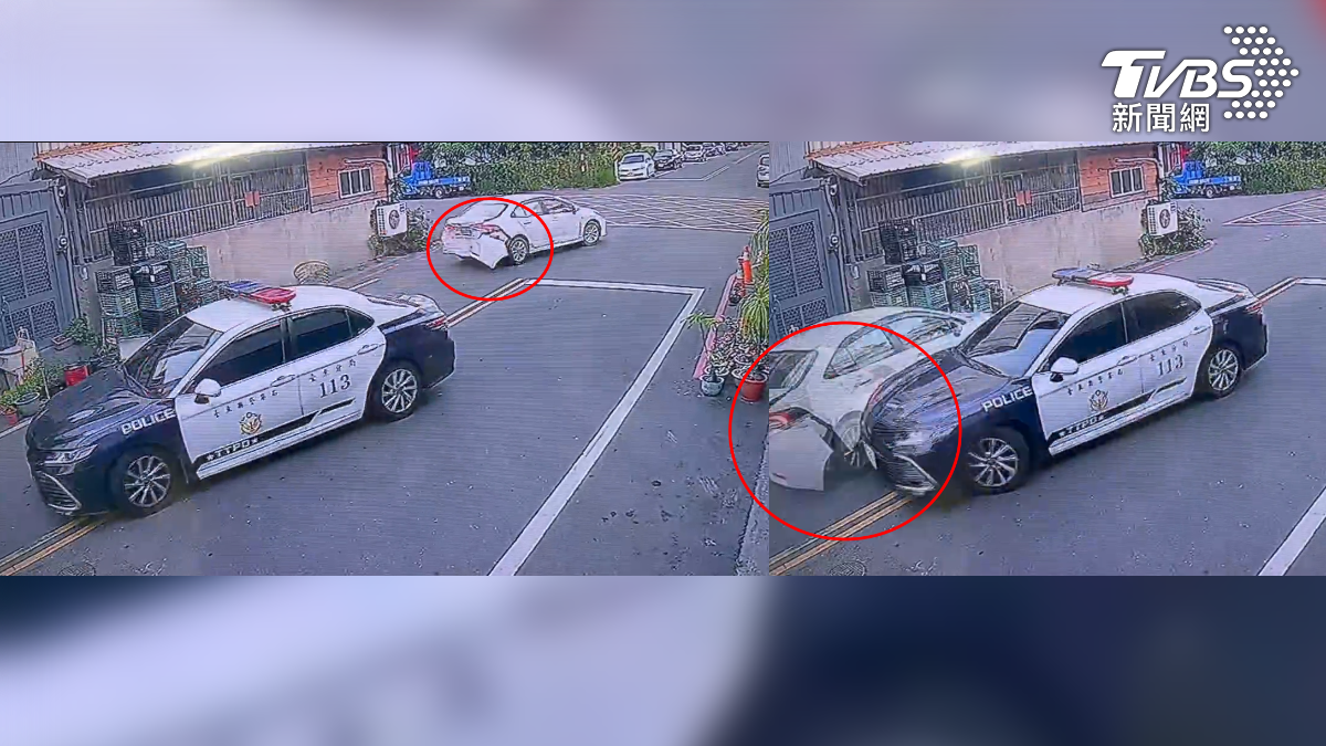 台東市6日清晨發生警匪追逐事件，廖姓男子酒後駕車闖紅燈遭警方攔查，竟拒檢逃逸並衝撞警車（圖／TVBS）