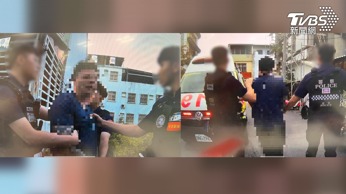 35歲廖姓男子，最終遭大批警力圍捕壓制，過程中還動手襲警，造成5名員警受傷，全案依妨害公務、毀損、傷害、公共危險罪移送偵辦。（圖／TVBS）