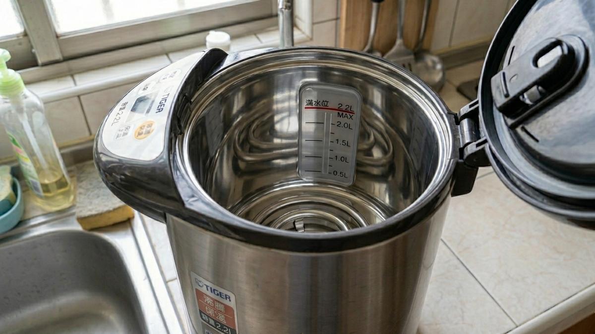 電熱水瓶卡垢好難清?達人授「2物+4步驟」水垢秒消失