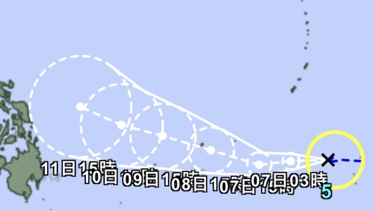 天氣/第5號哈格比颱風生成 往西猛衝「最新路徑出爐」