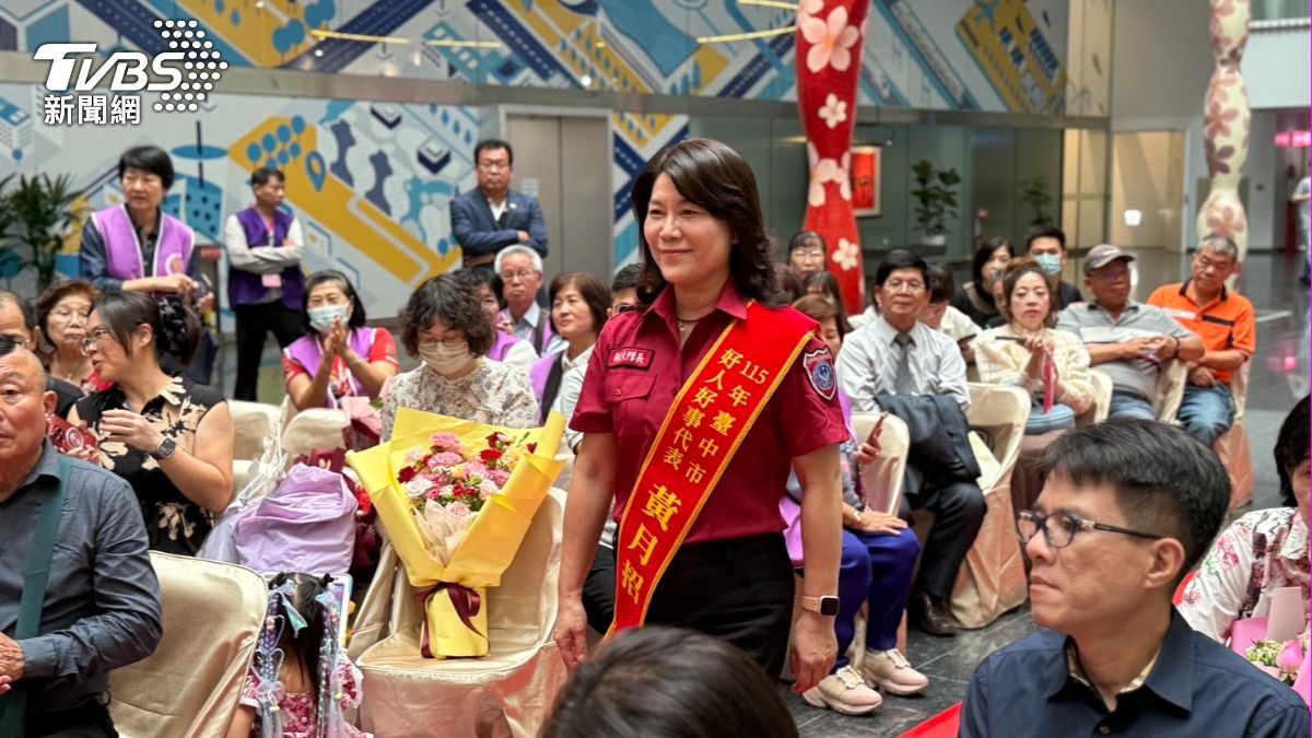 好人好事代表黃月招。(圖/TVBS)
