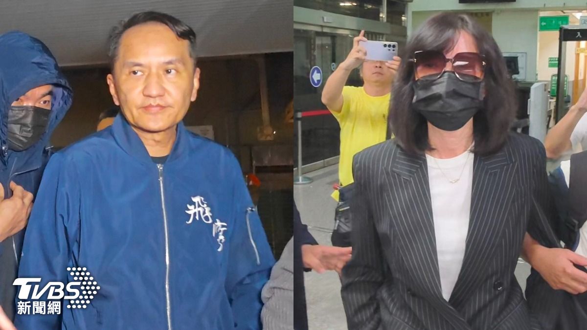 愛爾麗醫美集團董事長常如山(左)遭檢方聲押禁見;總經理劉貞華(右)則是以500萬元交保。(圖/TVBS)
