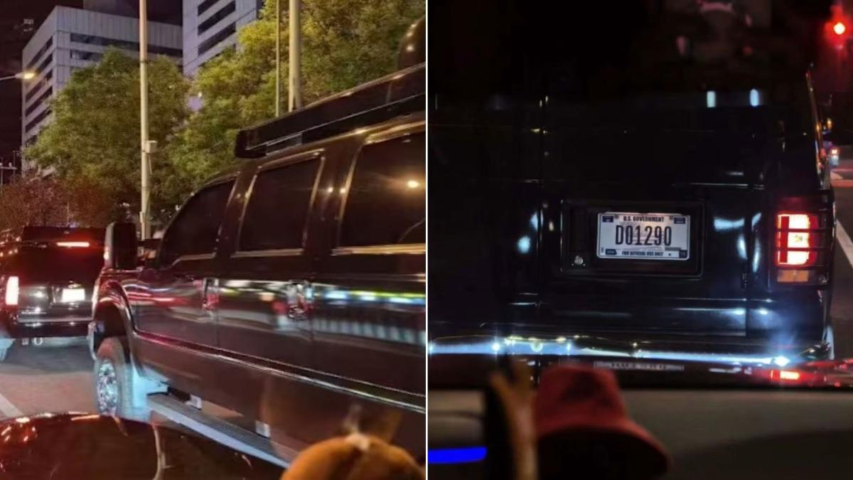 川習會將登場!川普車隊已抵北京 陸網熱議「車牌號碼」