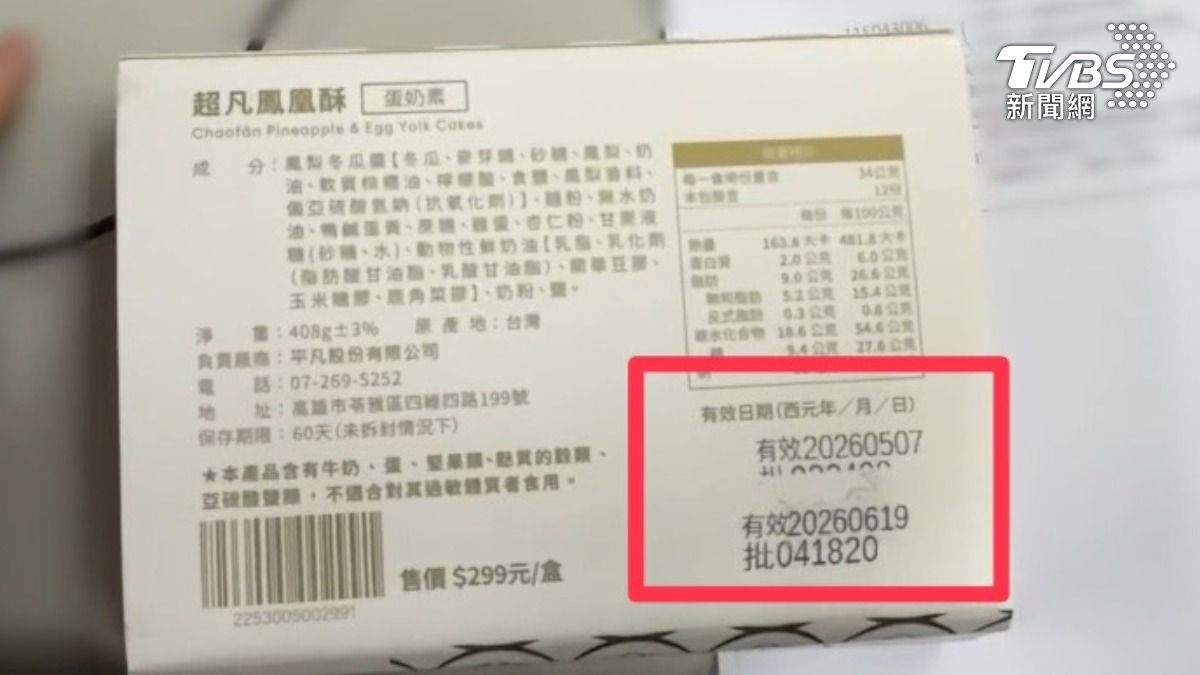 這款鳳凰酥先別吃 高雄精品超市「平凡五金行」爆竄改效期