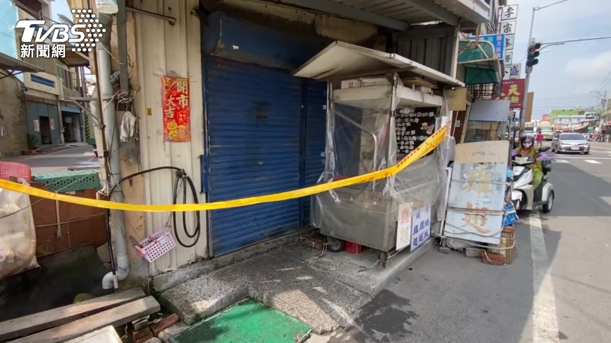 炸雞店疑似瓦斯爆炸。（圖／TVBS）