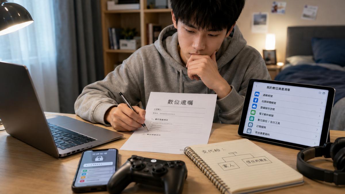 數位遺產成課題!平均28帳號身後怎處理 年輕世代提前寫遺囑