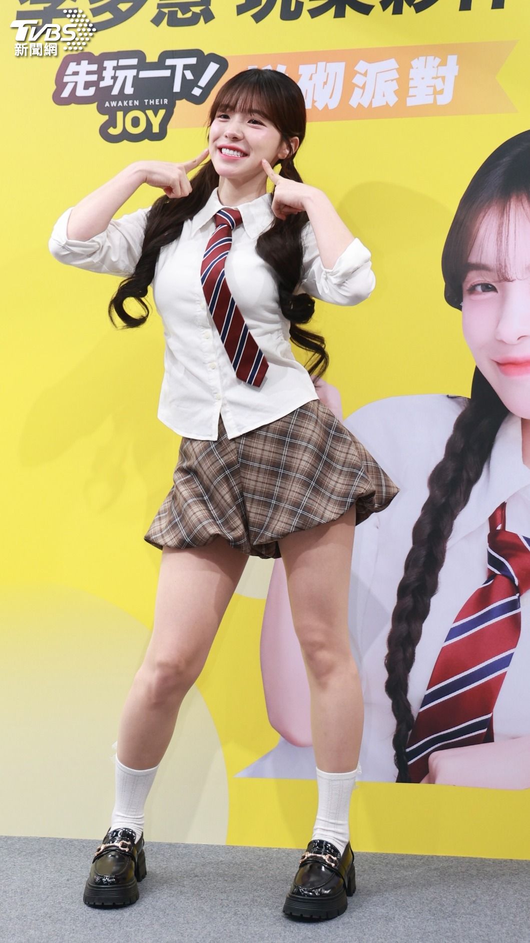 李多慧笑容迷人。（圖／黃城碩攝）