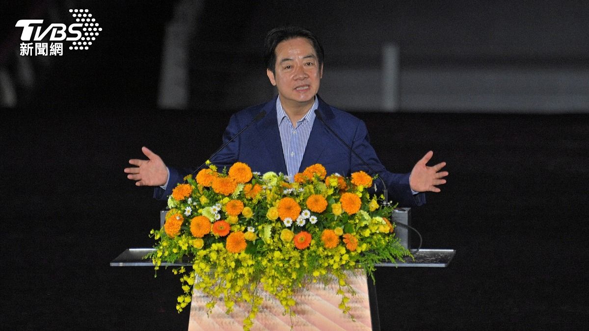 賴清德總統出席淡江大橋通車典禮。(圖/胡瑞麒攝)
