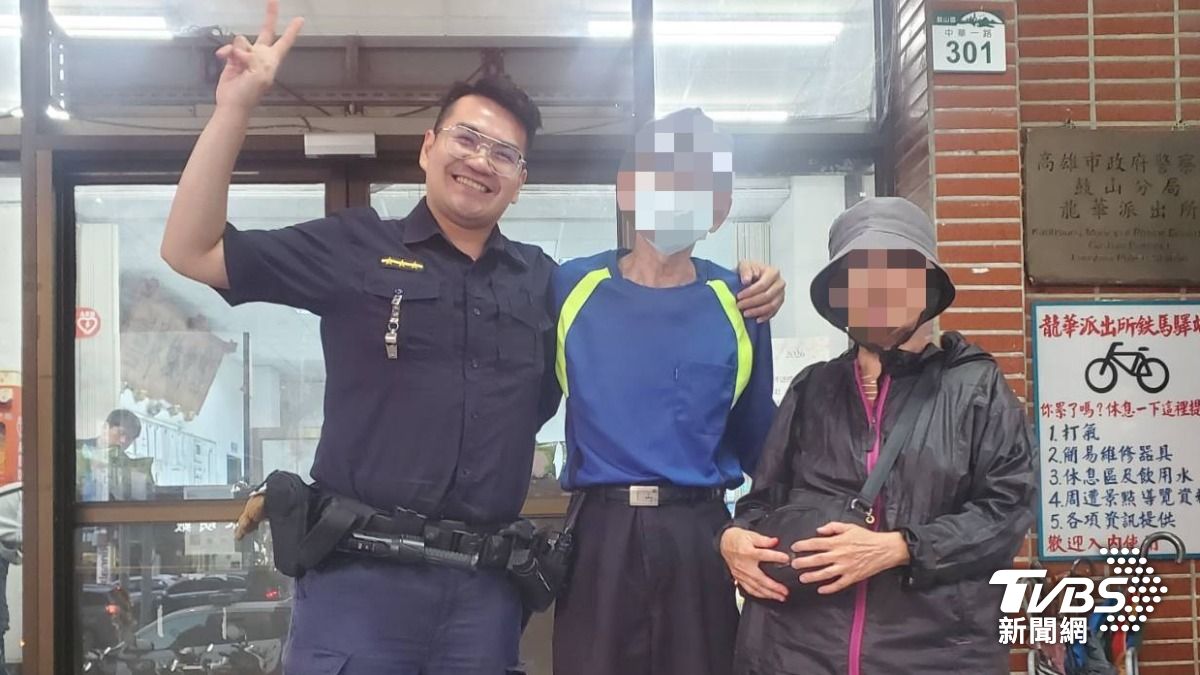 妻子報警順利尋回暴走十公里的丈夫。(圖/TVBS)
