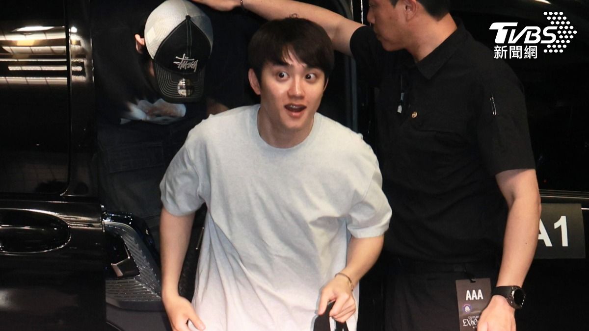 D.O.心情也不錯。（圖／趙世平攝）
