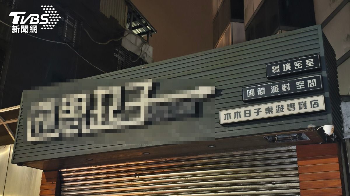 信義分局指出，10日晚間7時許接獲通報，信義區松德路一間密室逃脫傳出意外事故。（圖／陳冠宇攝）
