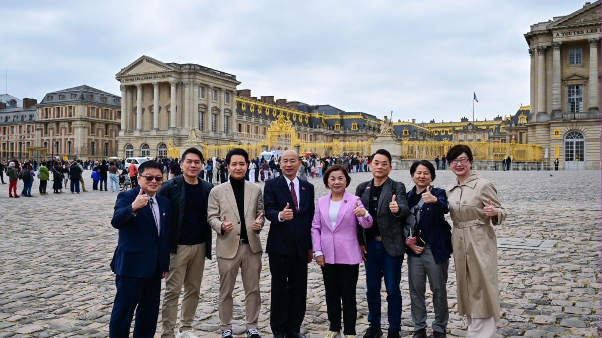 韓國瑜抵達歐洲!首站訪巴黎凡爾賽宮 晚宴勉台商:以台灣為榮
