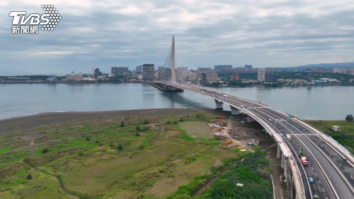 淡江大橋5月12日即將通車。(圖/TVBS)