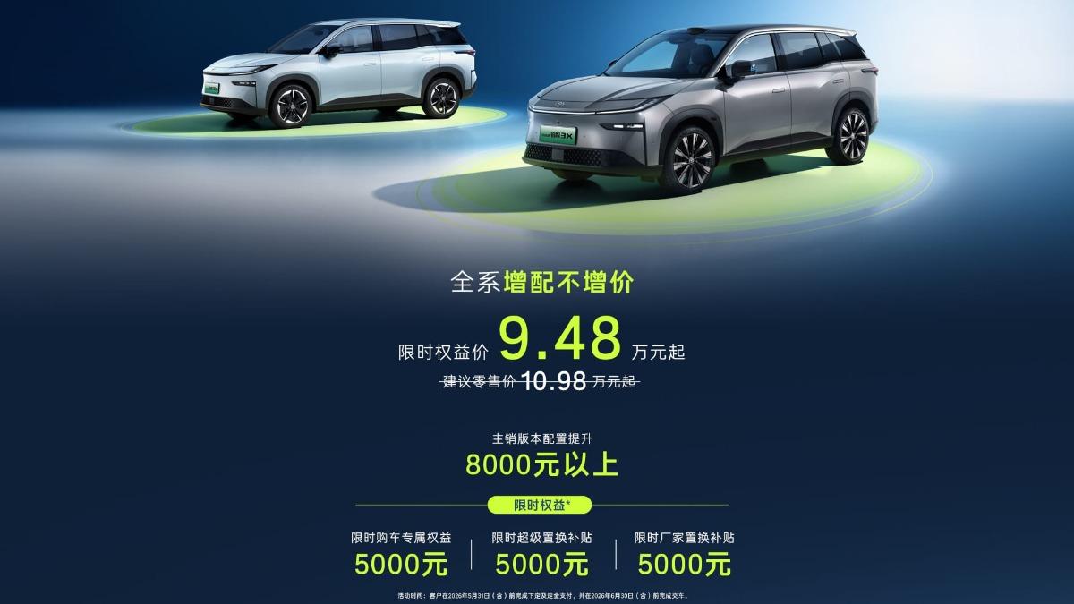 TOYOTA新年式bZ3X在大陸開賣價格引起熱議。（圖／翻攝自廣汽豐田官網）