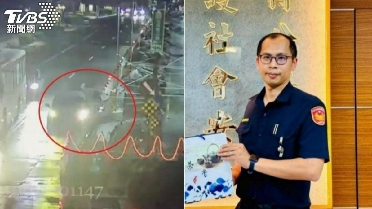 時任清水派出所所長劉宗鑫遭女毒蟲拖行,最終傷重殉職。(圖/TVBS資料畫面)