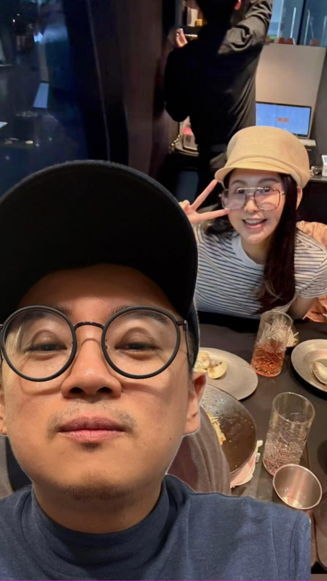 左光平曬出去年與愷樂吃飯的合照。(圖/翻攝自左光平臉書)