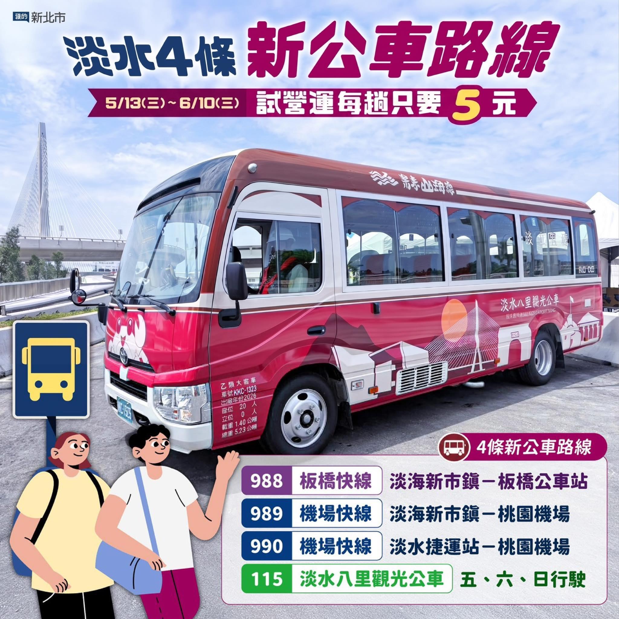4條新路線。(圖/翻攝我的新北市臉書)