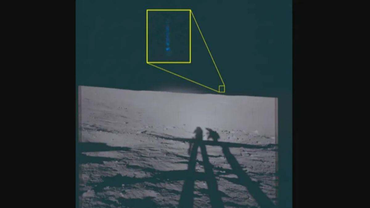 太空人在登月過程中,親眼目擊並記錄下未知神祕閃光。(圖/翻攝自美國國防部)