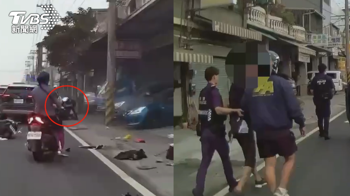 警方研判,何嫌當時騎著贓車轉進仁武區,準備繼續尋找犯案目標,因此立即通知當地警力進行圍捕,順利在天亮前將人逮捕歸案。(圖/TVBS)