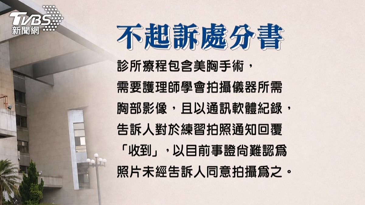 醫美要求員工「半裸拍教育照」檢方不起訴。（圖／示意圖）