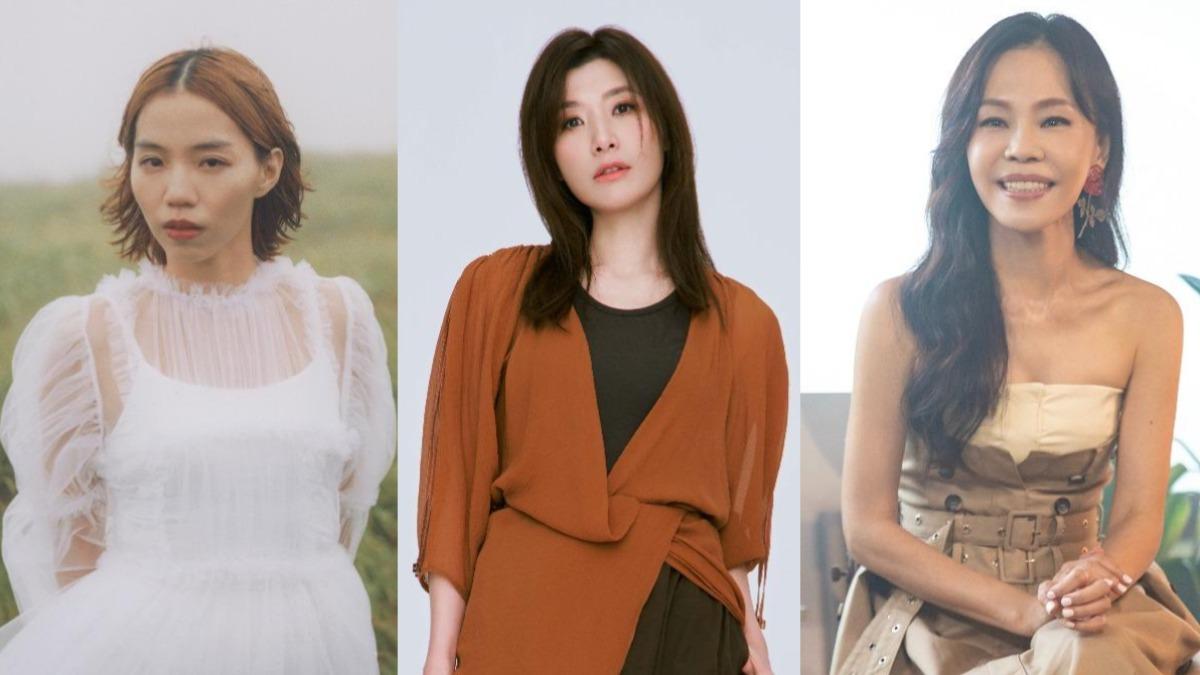 洪佩瑜(左圖起)、蘇慧倫、彭佳慧都被看好角逐金曲歌后。(圖/何樂音樂、相信音樂、索尼音樂提供)