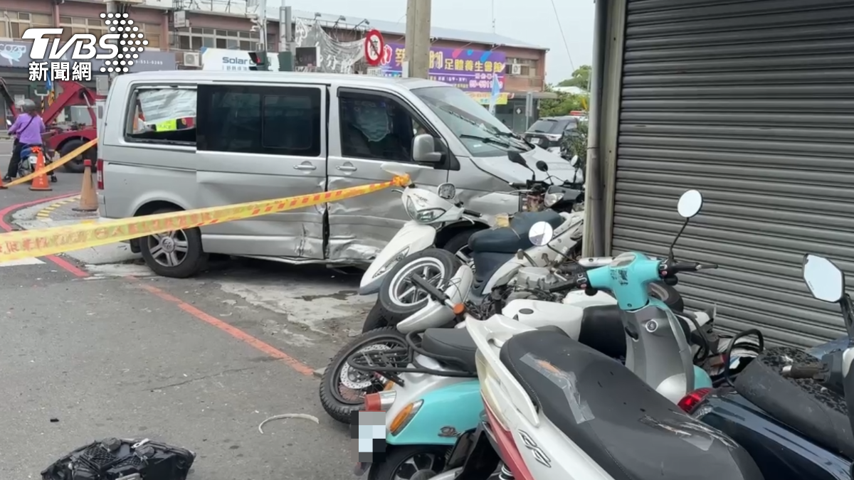 吳男竊走廂型車。(圖/TVBS)