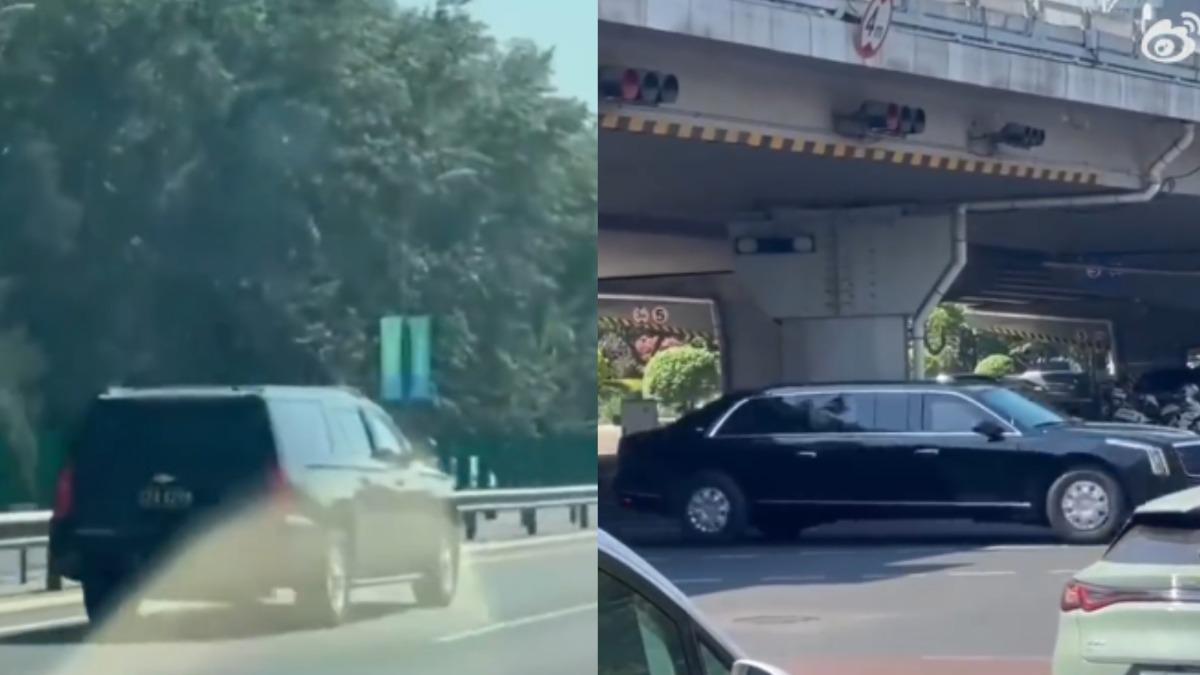 川習會/北京直擊川普「野獸專車」車隊 網友驚喊:人到了?
