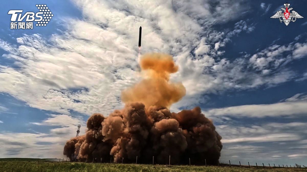俄羅斯新型洲際彈道飛彈「薩爾馬特」試射成功。(圖/達志影像美聯社)