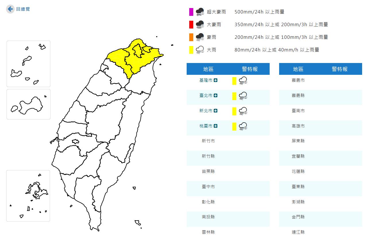 天氣-天氣預報-氣象預報-今天天氣-氣象署