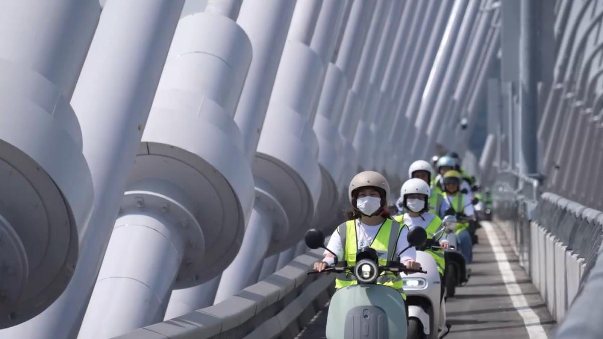 新北淡江大橋在9號舉辦通車典禮,12號正式通車。(圖/TVBS)