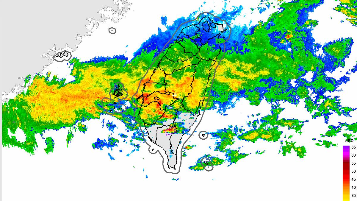 氣象署針對南台灣發布大雷雨即時訊息。（圖／氣象署）