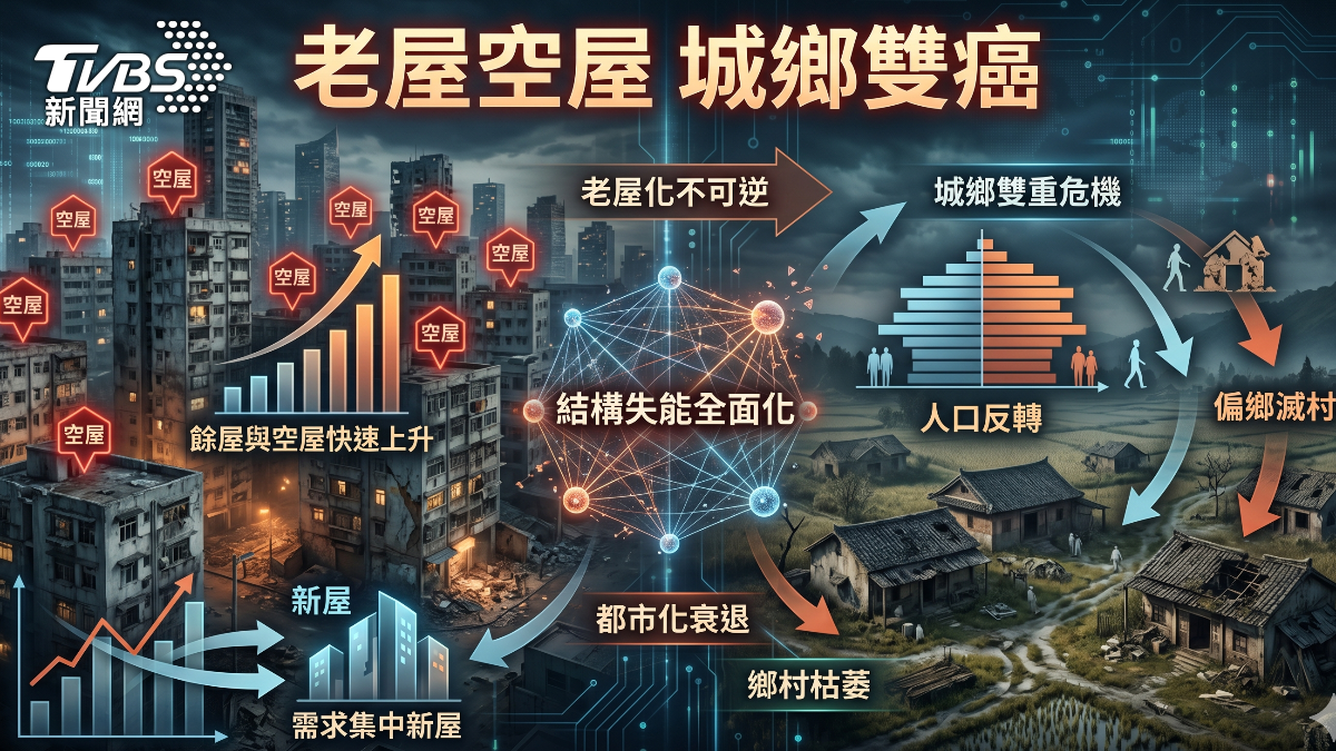 城鄉雙癌。(圖/TVBS)